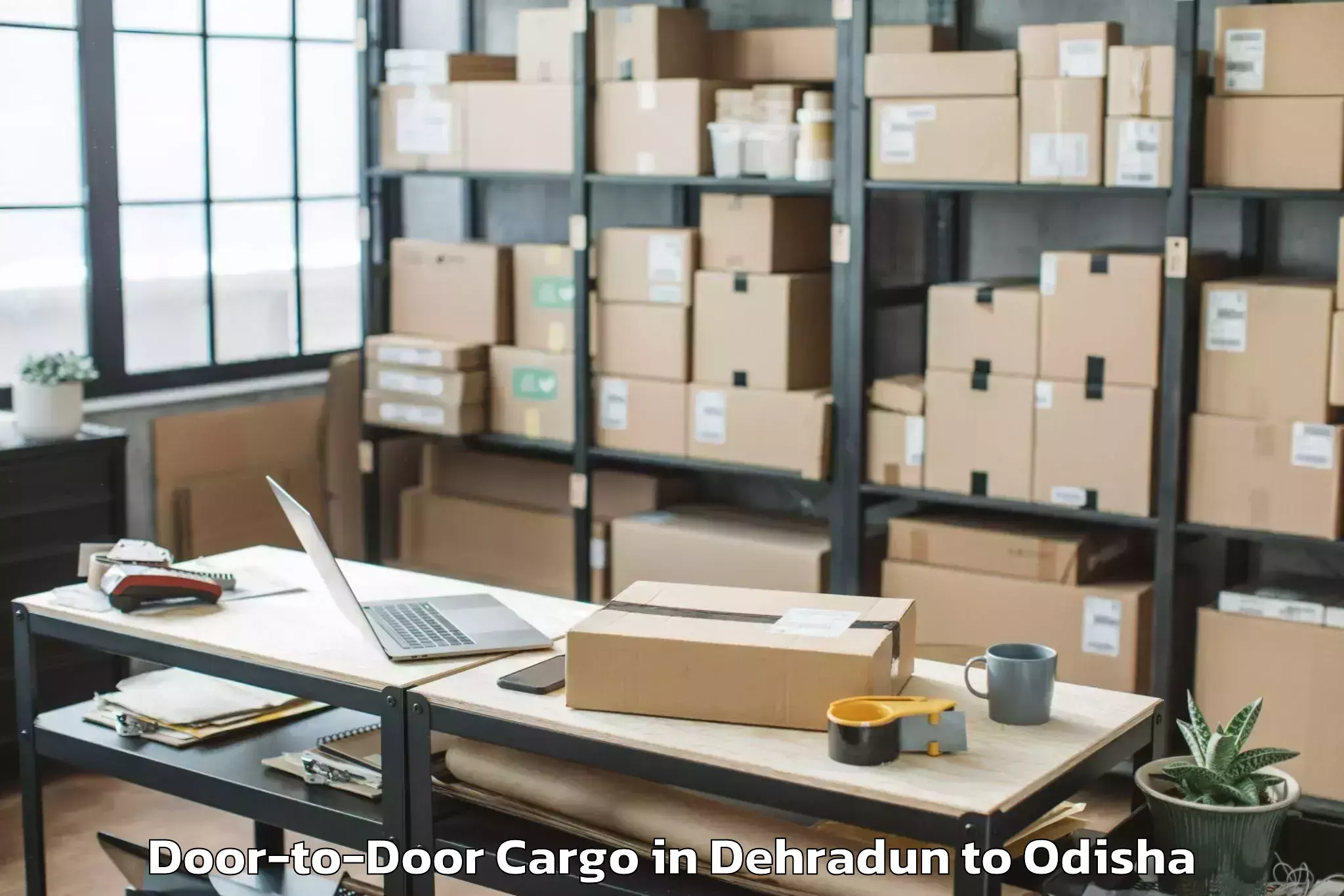 Easy Dehradun to Khurda Door To Door Cargo Booking